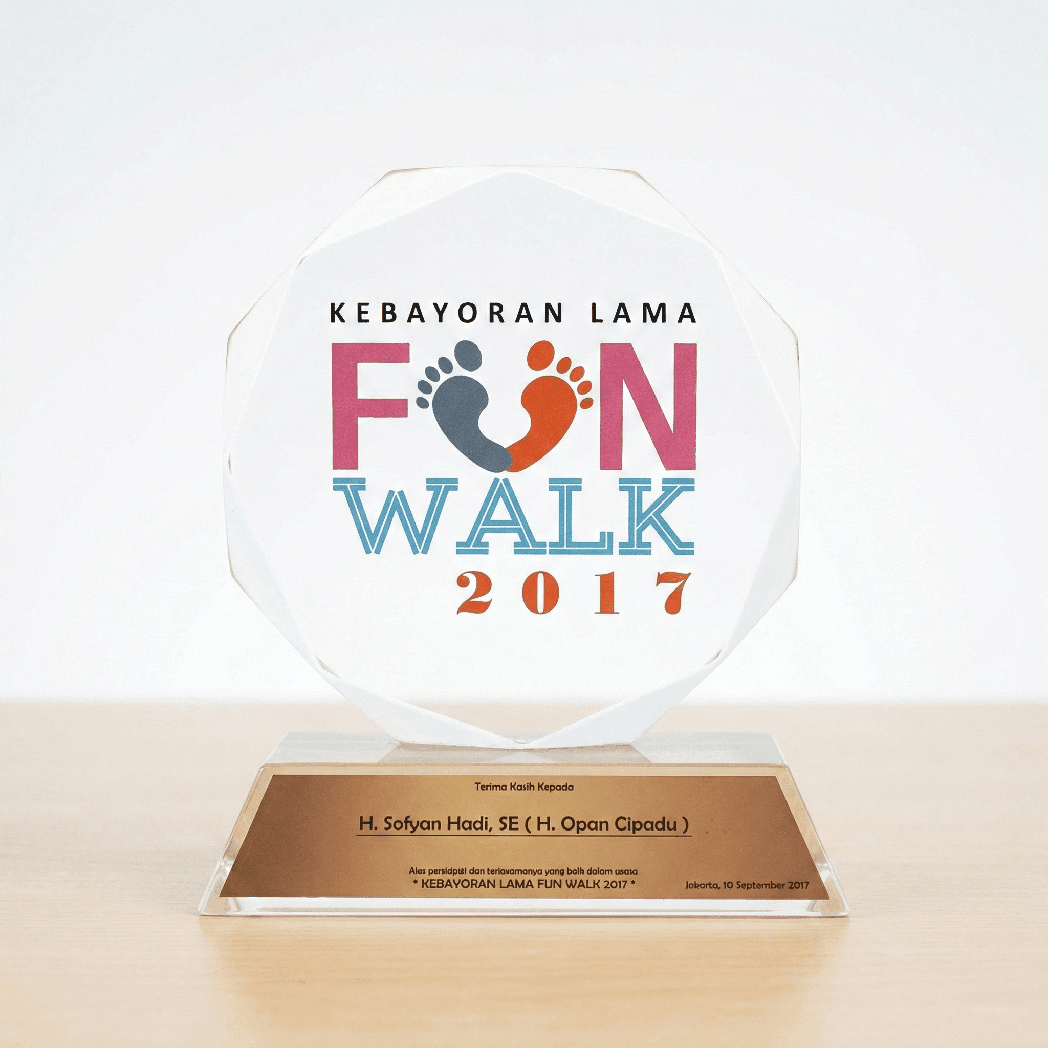 Penghargaan Partisipasi Kebayoran Lama Fun Walk 2017